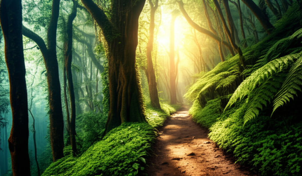 Lemosho Route rainforest trail