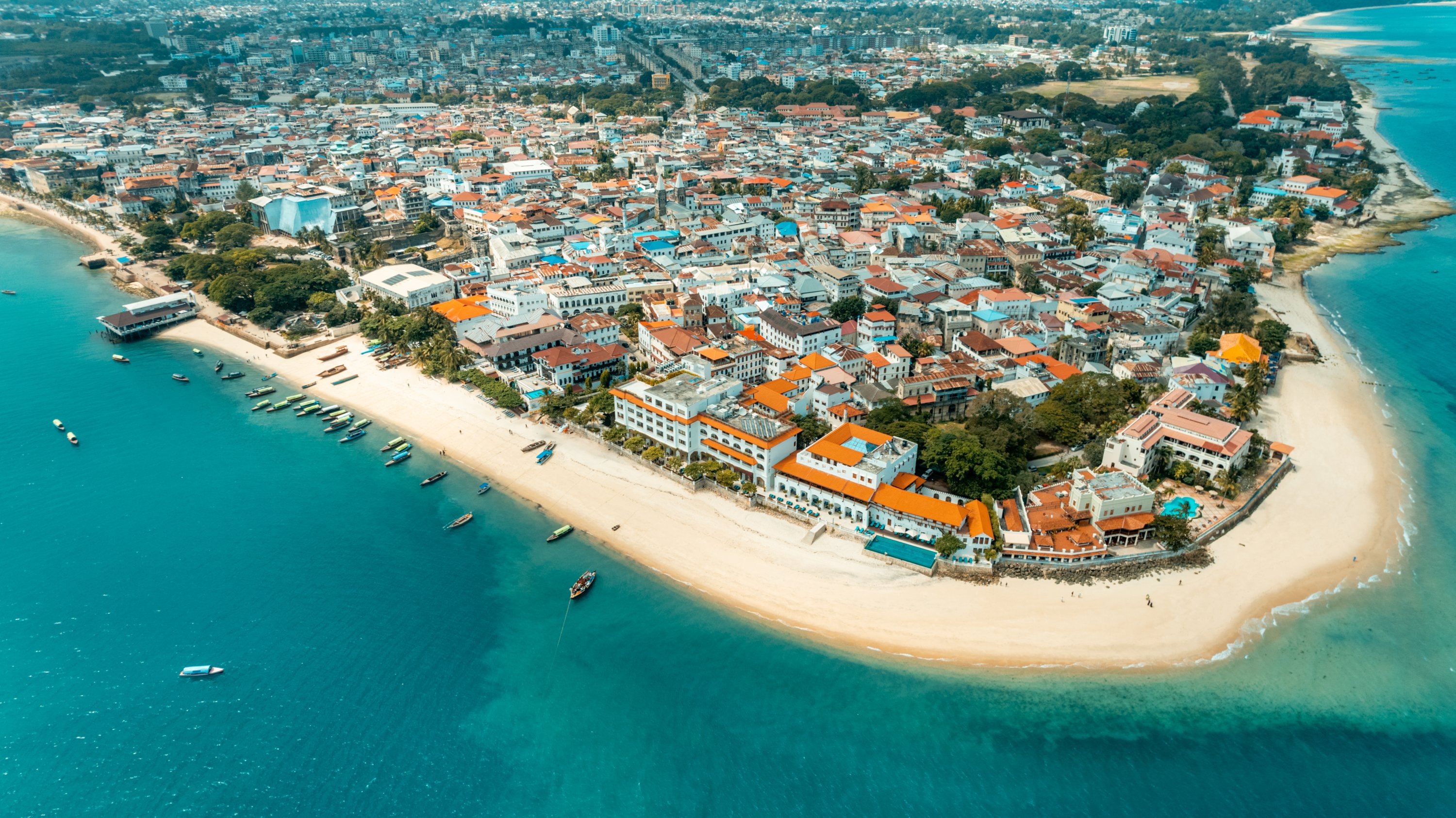 Zanzibar beach during perfect weather